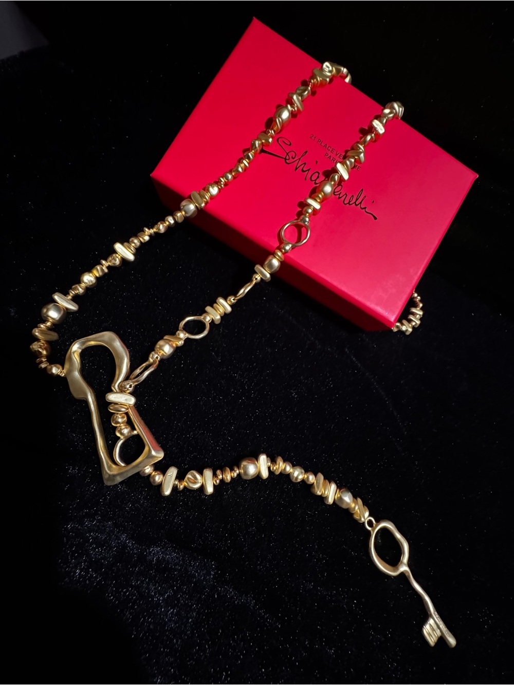Schiaparelli Gold-Tone Statement Waist belt/Necklace